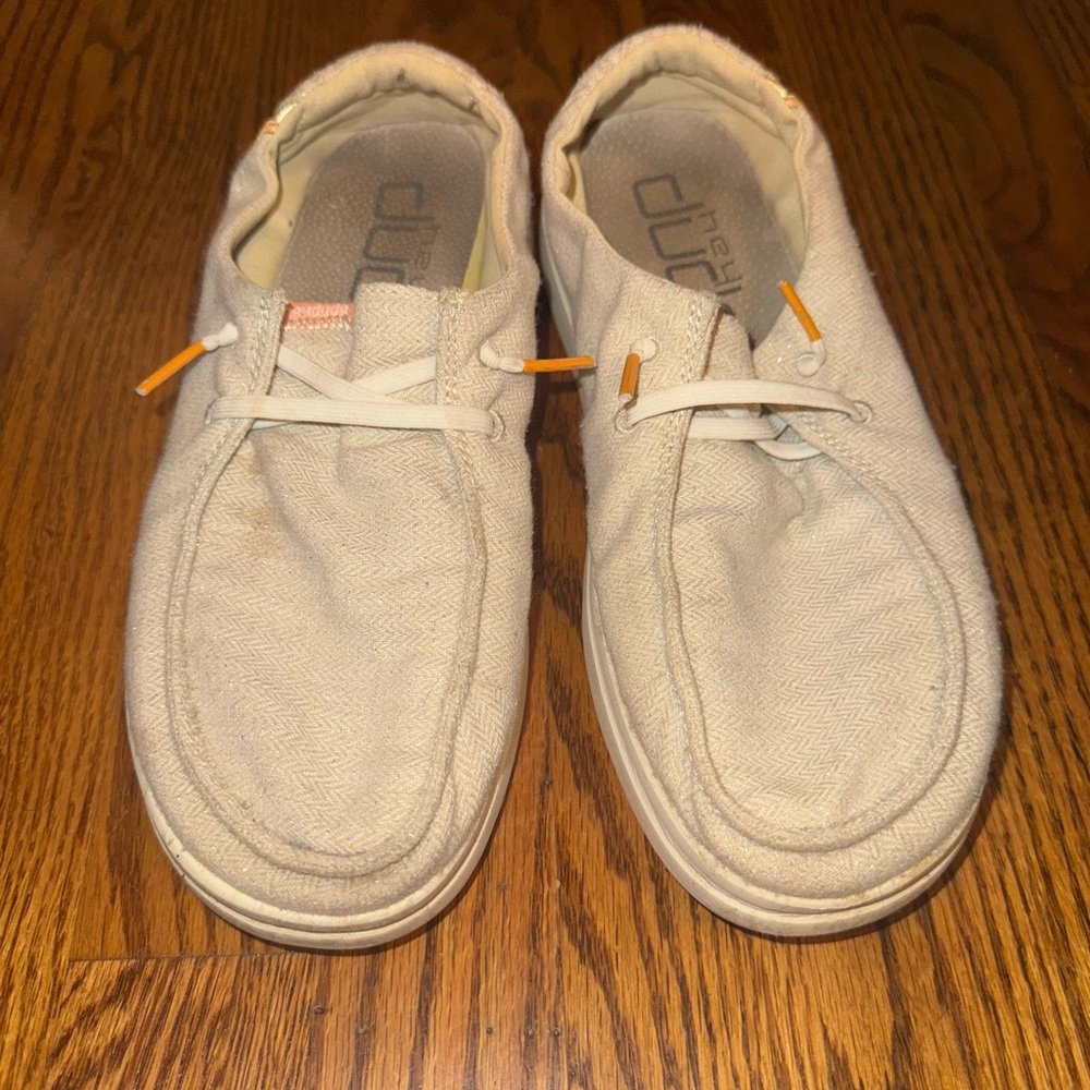 Hey Dude Men's Off-White Slip-On Loafers